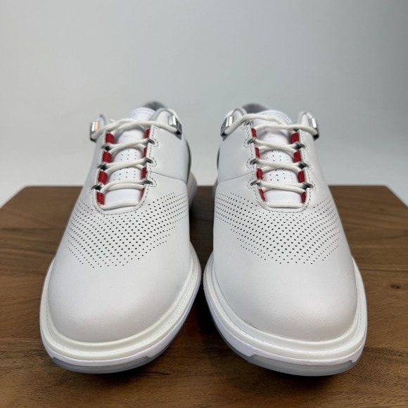 New Mens Nike Air Jordan ADG 4 White Pure Platinum Leather Golf Sneakers Sz 8.5 - Picture 3 of 8